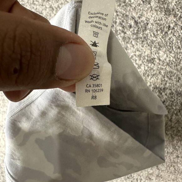 Lululemon Shorts Womens 6 Gray Camo High Rise Bike Biker Athletic Gym Yoga - Picture 8 of 8